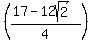 %28%2817-12sqrt%282%29%29%2F4%29