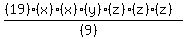 %28%2819%29%28x%29%28x%29%28y%29%28z%29%28z%29%28z%29%29%2F%28%289%29%29