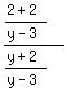 %28%282%2B+2%29%2F%28y-3%29%29%2F%28%28y%2B2%29%2F%28y-3%29%29