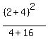 %28%282%2B4%29%5E2%29%2F%284%2B16%29