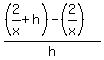 %28%282%2Fx%2Bh%29-%282%2Fx%29%29%2Fh