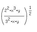 %28%282%5E2%2Ax%5E3%2Ay%29%2F%283%5E2%2Ax%2Ay%29%29%5E%281%2F2%29