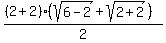 %28%282+%2B+2%29%28sqrt%286+-+2%29+%2B+sqrt%282+%2B+2%29%29%29%2F2