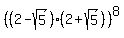 %28%282-sqrt%285%29%29%2A%282%2Bsqrt%285%29%29%29%5E8