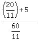 %28%2820%2F11%29%2B5%29%2F%2860%2F11%29