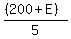 %28%28200%2BE%29%29%2F5