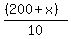 %28%28200%2Bx%29%29%2F10