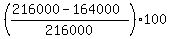 %28%28216000-164000%29%2F216000%29%2A100