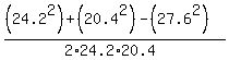 %28%2824.2%5E2%29%2B%2820.4%5E2%29-%2827.6%5E2%29%29%2F%282%2A24.2%2A20.4%29