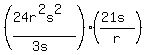 %28%2824r%5E2s%5E2%29%2F%283s%29%29%2A%28%2821s%29%2Fr%29