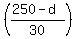 %28%28250-d%29%2F30%29