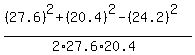 %28%2827.6%29%5E2%2B%2820.4%29%5E2-%2824.2%29%5E2%29%2F%282%2A27.6%2A20.4%29