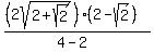 %28%282sqrt%282%2Bsqrt%282%29%29%29%282-sqrt%282%29%29%29%2F%284-2%29