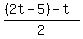 %28%282t-5%29-t%29%2F2