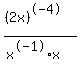 %28%282x%29%5E-4%29%2F%28x%5E-1%2Ax%29
