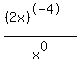 %28%282x%29%5E-4%29%2Fx%5E0
