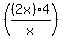 %28%282x%294%2Fx%29