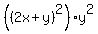 %28%282x%2By%29%5E2%29y%5E2