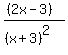 %28%282x-3%29%29%2F%28%28x%2B3%29%5E2%29