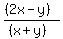 %28%282x-y%29%29%2F%28%28x%2By%29%29