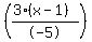%28%283%28x+-+1%29%29%2F-5%29