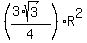 %28%283%2Asqrt%283%29%29%2F4%29%2AR%5E2