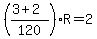 %28%283%2B2%29%2F120%29R=2