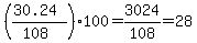%28%2830.24%29%2F%28108%29%29%2A100+=+3024%2F108+=+28