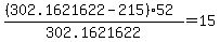 %28%28302.1621622-215%29%2A52%29%2F302.1621622=15