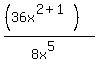 %28%2836x%5E%282%2B1%29%29%29%2F%288x%5E5%29