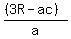 %28%283R+-+ac%29%29%2Fa