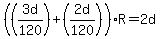 %28%283d%2F120%29%2B%282d%2F120%29%29R=2d