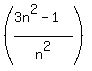%28%283n%5E2+-+1%29%2Fn%5E2%29