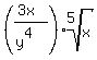 %28%283x%29%2F%28y%5E4%29%29%2Aroot%285%2Cx%29+