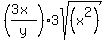 %28%283x%29%2Fy%29%2A3sqrt%28%28x%5E2%29%29+