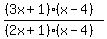 %28%283x%2B1%29%28x-4%29%29%2F%28%282x%2B1%29%28x-4%29%29
