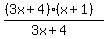 \"%28%283x%2B4%29%28x%2B1%29%29%2F%283x%2B4%29\"