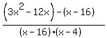 %28%283x%5E2-12x%29-%28x-16%29%29%2F%28%28x-16%29%28x-4%29%29