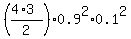 %28%284%2A3%29%2F2%29%2A0.9%5E2%2A0.1%5E2