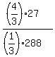 %28%284%2F3%29%2A27%29%2F%28%281%2F3%29%2A288%29