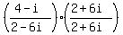 %28%284-i%29%2F%282-6i%29%29%2A%28%282%2B6i%29%2F%282%2B6i%29%29