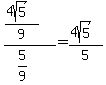 %28%284sqrt%285%29%29%2F9%29%2F%285%2F9%29+=+%284sqrt%285%29%29%2F5