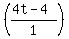 %28%284t-4%29%2F1%29