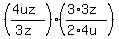%28%284uz%29%2F%283z%29%29%2A%28%283%2A3z%29%2F%282%2A4u%29%29