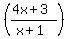 %28%284x%2B3%29%2F%28x%2B1%29%29