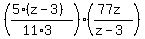%28%285%28z-3%29%29%2F%2811%2A3%29%29%28%2877z%29%2F%28z-3%29%29