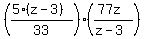%28%285%28z-3%29%29%2F33%29%28%2877z%29%2F%28z-3%29%29