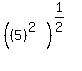 %28%285%29%5E%282%29%29%5E%281%2F2%29+