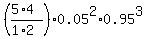 %28%285%2A4%29%2F%281%2A2%29%29%2A0.05%5E2%2A0.95%5E3