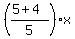 %28%285%2B4%29%2F5%29x